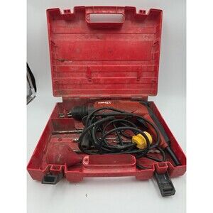 Working Hilti TE1 TE-1 Rotary Hammer Drill Tested Wirks With Bits & Case